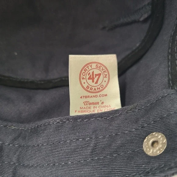 Women New York Yankees Hat Strapback 47 Brand Blue MLB Cadet Military Army Cap - Picture 12 of 12